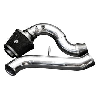 Weapon-R® - Secret Weapon Aluminum Polished Short Ram Air Intake System with Black Filter and Cold Air Extension
