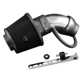 Weapon-R® - Secret Weapon Aluminum Polished Short Ram Air Intake System with Black Filter