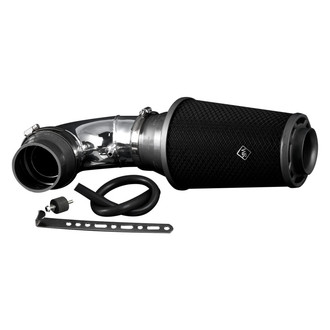 Weapon-R® - Secret Weapon Aluminum Polished Short Ram Air Intake System with Black Filter