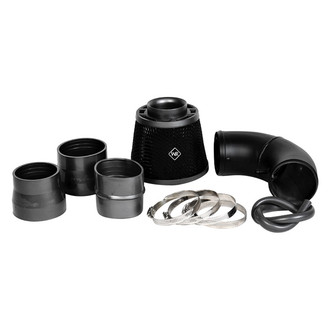 Weapon-R® - Stealth Secret Weapon Aluminum Flat Black Short Ram Air Intake System with Black Filter