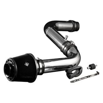 Weapon-R® - Secret Weapon Aluminum Polished Short Ram Air Intake System with Black Filter