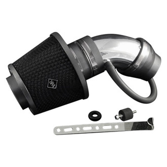 Weapon-R® - Secret Weapon Aluminum Polished Short Ram Air Intake System with Black Filter