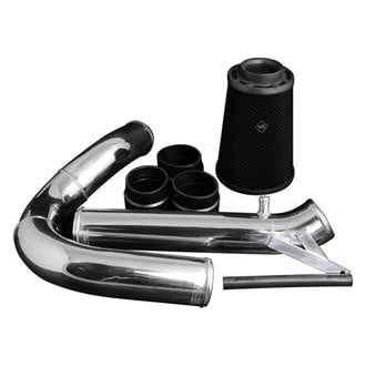Weapon-R® - Secret Weapon Aluminum Polished Short Ram Air Intake System with Black Filter