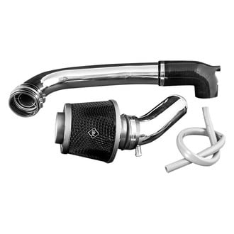 Weapon-R® - Secret Weapon Aluminum Polished Short Ram Air Intake System with Black Filter
