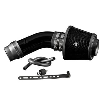 Weapon-R® - Stealth Secret Weapon Aluminum Flat Black Short Ram Air Intake System with Black Filter