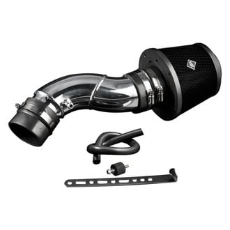 Weapon-R® - Secret Weapon Aluminum Polished Short Ram Air Intake System with Black Filter
