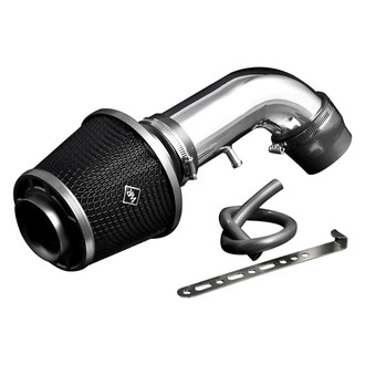 Weapon-R® - Secret Weapon Aluminum Polished Short Ram Air Intake System with Black Filter
