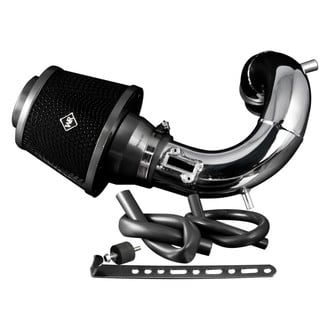 Weapon-R® - Secret Weapon Aluminum Polished Short Ram Air Intake System with Black Filter