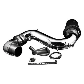 Weapon-R® - Secret Weapon Aluminum Polished Short Ram Air Intake System with Black Filter
