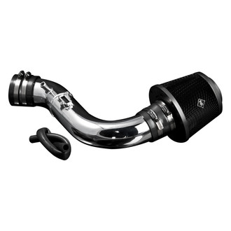 Weapon-R® - Secret Weapon Aluminum Polished Short Ram Air Intake System with Black Filter