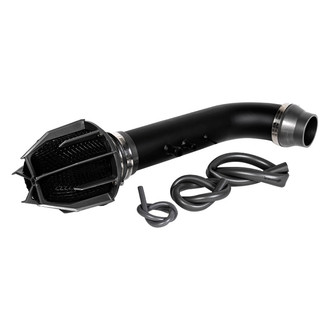 Weapon-R® - Stealth Dragon Aluminum Flat Black Short Ram Air Intake System with Black Filter