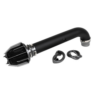 Weapon-R® - Stealth Dragon Aluminum Flat Black Short Ram Air Intake System with Black Filter
