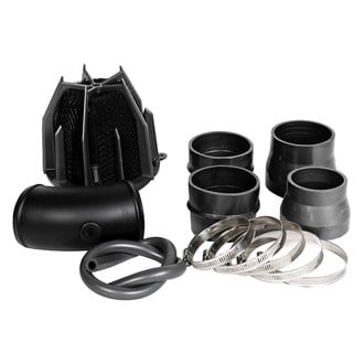 Weapon-R® - Stealth Dragon Aluminum Flat Black Short Ram Air Intake System with Black Filter