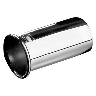 Weapon-R® - Stainless Steel Round Clamp-On Polished Exhaust Tip