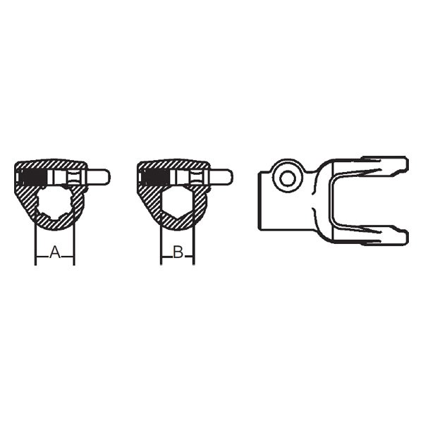 Weasler® - 14 Series North American Quick Disconnect Tractor Yoke