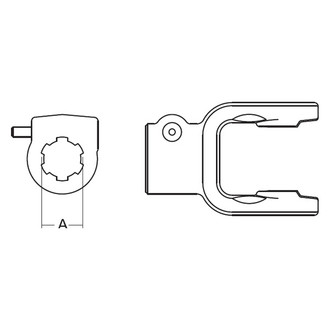 Weasler® - 5 Series Bondioli and Pavesi Metric Quick Disconnect Tractor Yoke