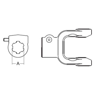 Weasler® - 6 Series Quick Disconnect Tractor Yoke