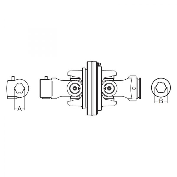 Weasler® - 2580 Series Metric Constant Velocity 80° CV Joint