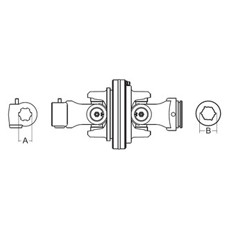 Weasler® 15607951 - 2580 Series Metric Constant Velocity 80° CV Joint