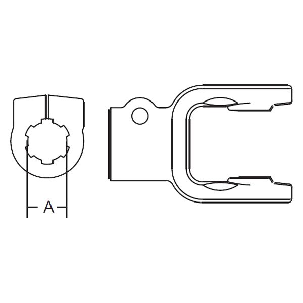 Weasler® - 2500 Series Walterscheid Metric Clamp Yoke