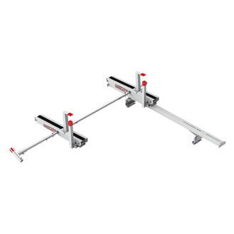 Weather Guard® - EZGLIDE2™ Compact Fixed Drop-down Ladder Kit with Cross Member