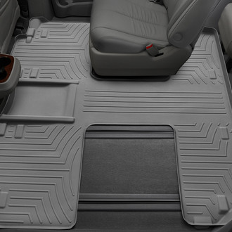 WeatherTech® - DigitalFit™ 2nd & 3rd Row Gray Molded Floor Liner