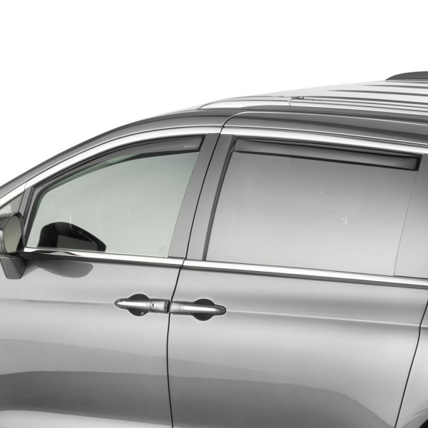 WeatherTech Custom Fit Front & Rear Side Window Deflectors for Chrysler Pacifica Dark Smoke 