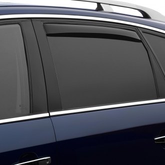 WeatherTech Custom Fit Front & Rear Side Window Deflectors for Cadillac DTS Dark Smoke 
