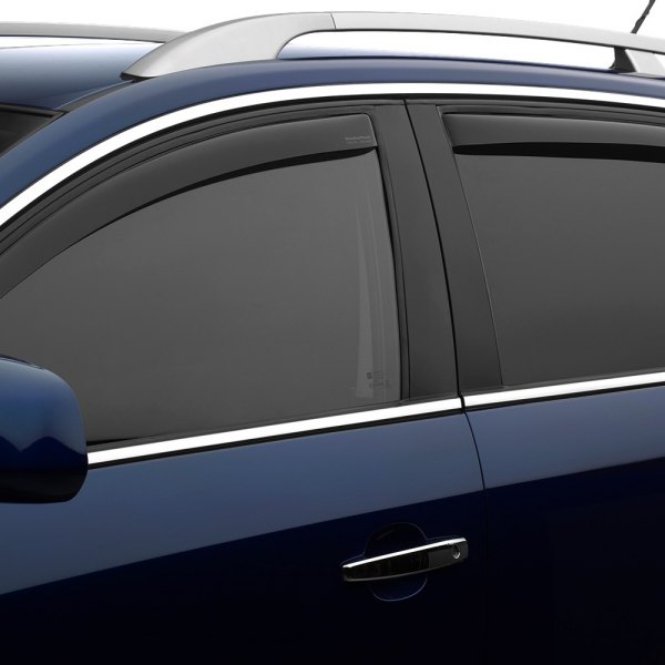 Dark Smoke WeatherTech Custom Fit Front Side Window Deflectors for Lexus LS430
