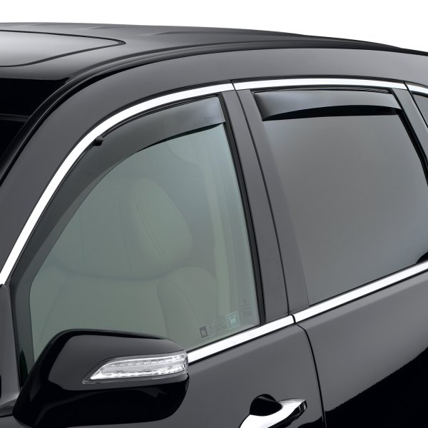WeatherTech Custom Fit Rear Side Window Deflectors for Acura MDX Dark Smoke 