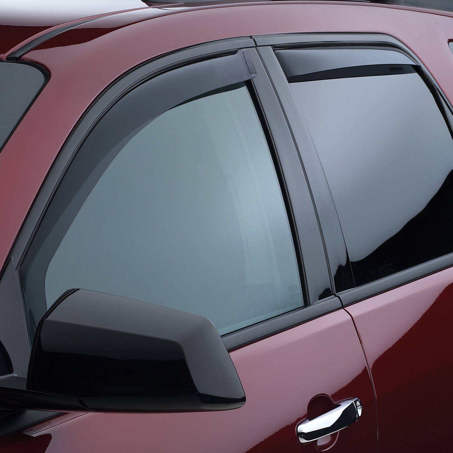 WeatherTech® - GMC Acadia 2007 In-Channel Dark Smoke Side Window