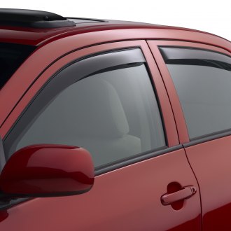 WeatherTech Custom Fit Rear Side Window Deflectors for Toyota Corolla Dark Smoke 
