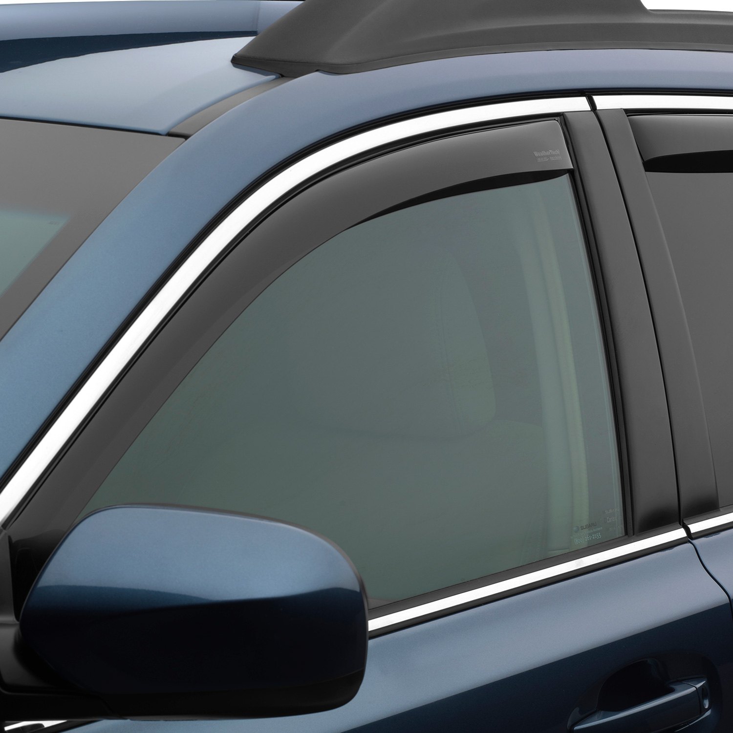 Dark Smoke WeatherTech Custom Fit Rear Side Window Deflectors for Subaru Outback 