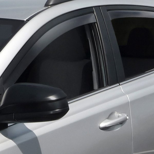 Dark Smoke WeatherTech Custom Fit Rear Side Window Deflectors for Toyota Venza 