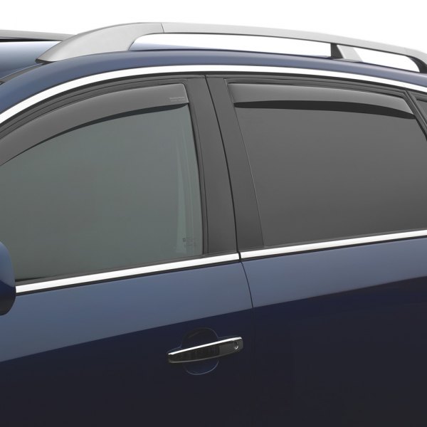 Dark Smoke WeatherTech Custom Fit Rear Side Window Deflectors for Kia Soul 