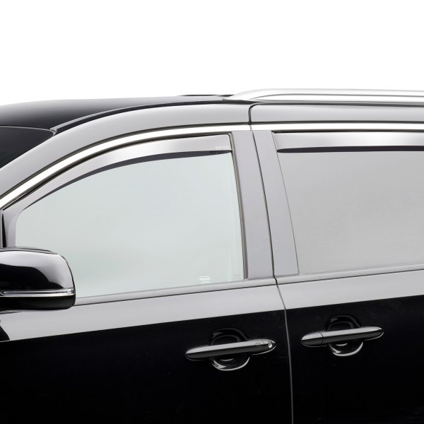 WeatherTech® - In-Channel Dark Smoke Front and Rear Side Window Deflectors