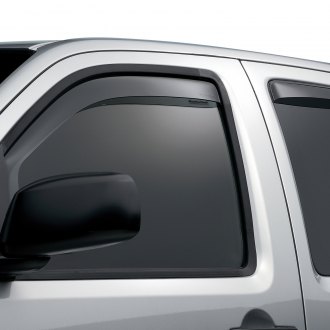 GLDIFA Sun Rain Guard Window Visor Wind Deflector Compatible with 05-20 Nissan Frontier Smoke 2pc 