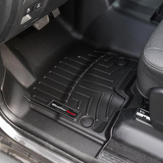 WeatherTech® - DigitalFit™ 1st Row (Over the Hump) Black Molded Floor Liner