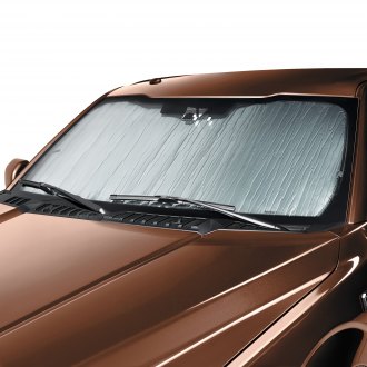 INFINITI Logo Dual Panels Easy Folding Windshield Sun Shade for Cars Small SUVs