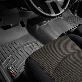 WeatherTech® - DigitalFit™ 1st Row (Over the Hump) Black Molded Floor Liner