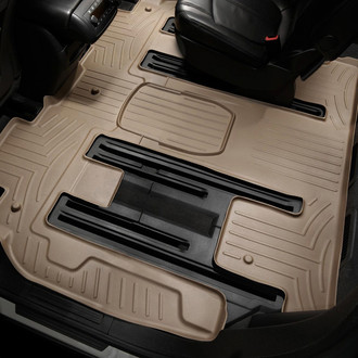WeatherTech® - DigitalFit™ 2nd & 3rd Row Tan Molded Floor Liner