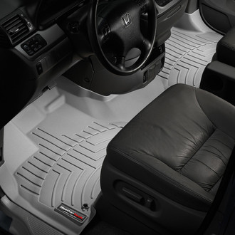 WeatherTech® - DigitalFit™ 1st Row (Over the Hump) Gray Molded Floor Liner