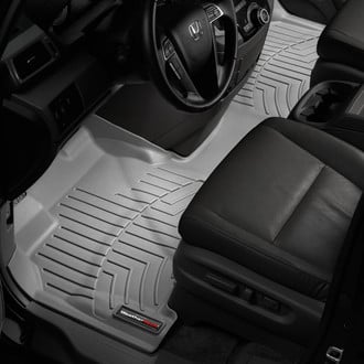 WeatherTech® - DigitalFit™ 1st Row (Over the Hump) Gray Molded Floor Liner