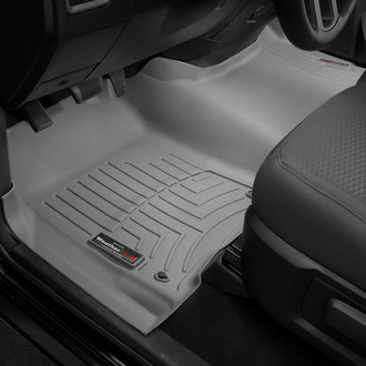 WeatherTech® - DigitalFit™ 1st Row (Over the Hump) Gray Molded Floor Liner