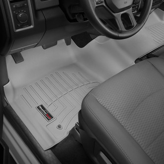 WeatherTech® - DigitalFit™ 1st Row (Over the Hump) Gray Molded Floor Liner