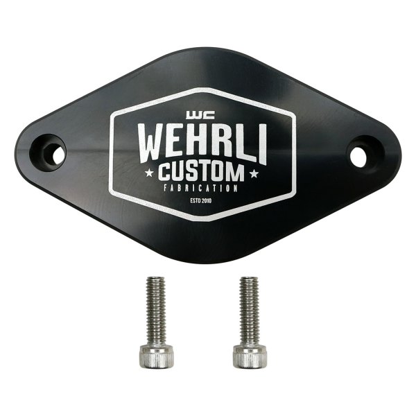 Wehrli Custom Fabrication® - Billet Turbocharger Resonator Block Off Plate