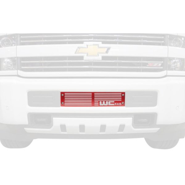 Wehrli Custom Fabrication® - 1-Pc Bengal Red Single Stage Powder Coated Bumper Grille