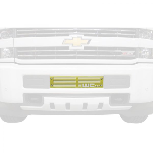 Wehrli Custom Fabrication® - 1-Pc Bengal Yellow Single Stage Powder Coated Bumper Grille