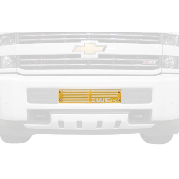Wehrli Custom Fabrication® - 1-Pc Cat Yellow Single Stage Powder Coated Bumper Grille