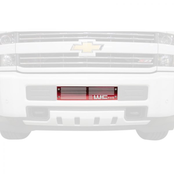 Wehrli Custom Fabrication® - 1-Pc Candy Red Two Stage Powder Coated Bumper Grille
